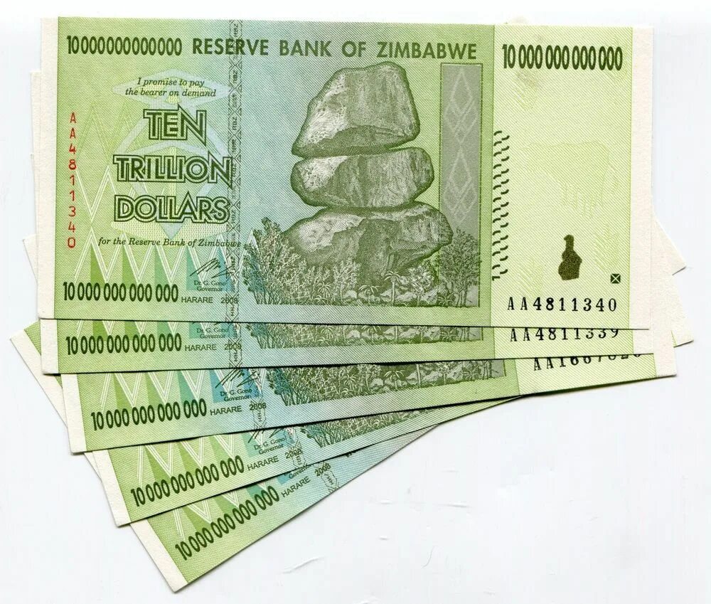 Зимбабвийский доллар 100 триллионов. Триллион долларов Зимбабве. СТО триллионов долларов Зимбабве. Купюры Зимбабве.