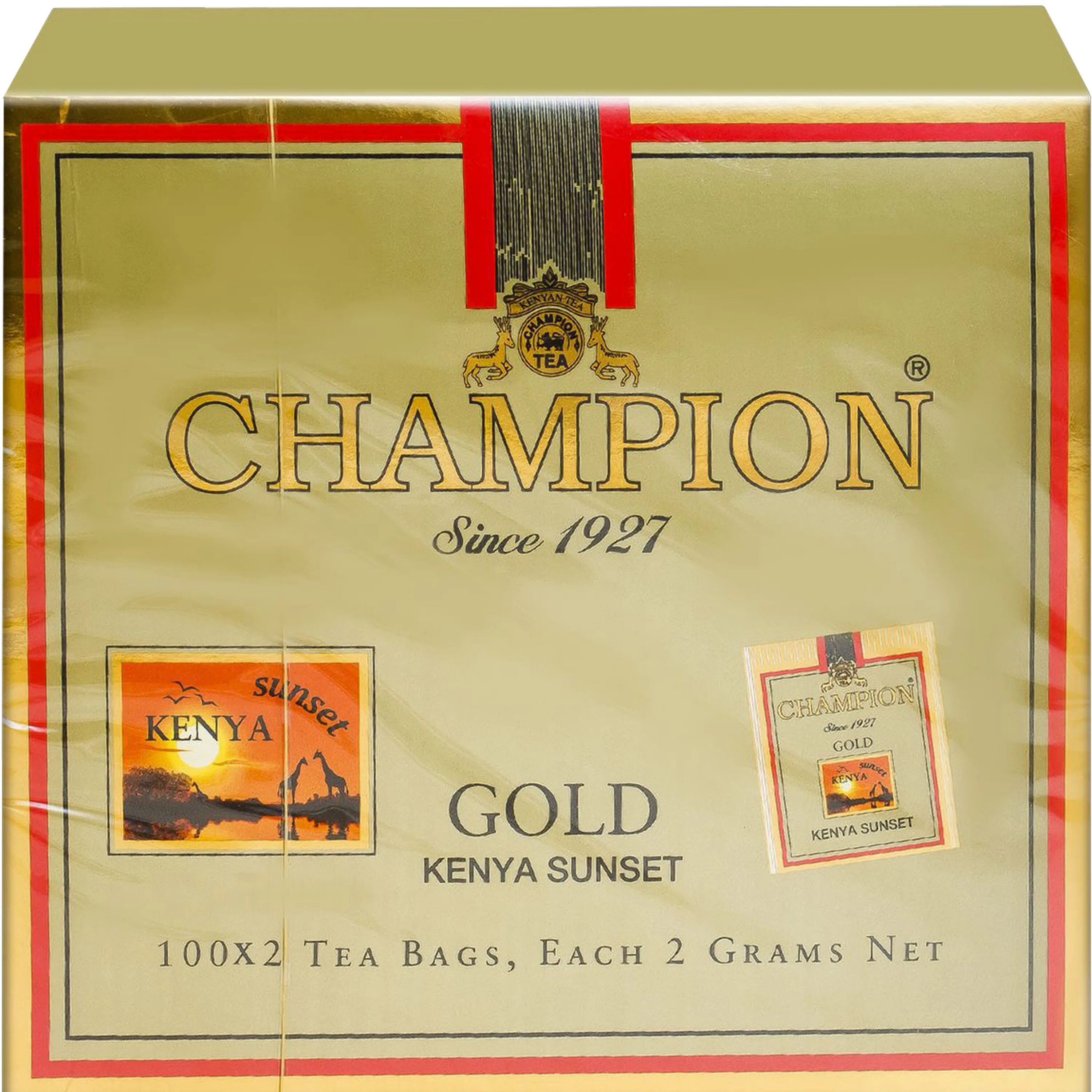 Чай чемпион кения. Чай чемпион кения голд. чай черный champion gold kenya sunset 100гр. champion чай черный кенийский закат 100г. чай чемпион 2 г*100 пак.
