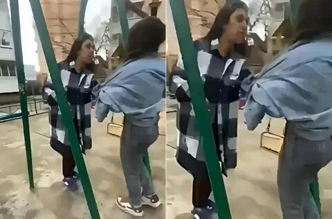 Женщина избила девочек на площадке