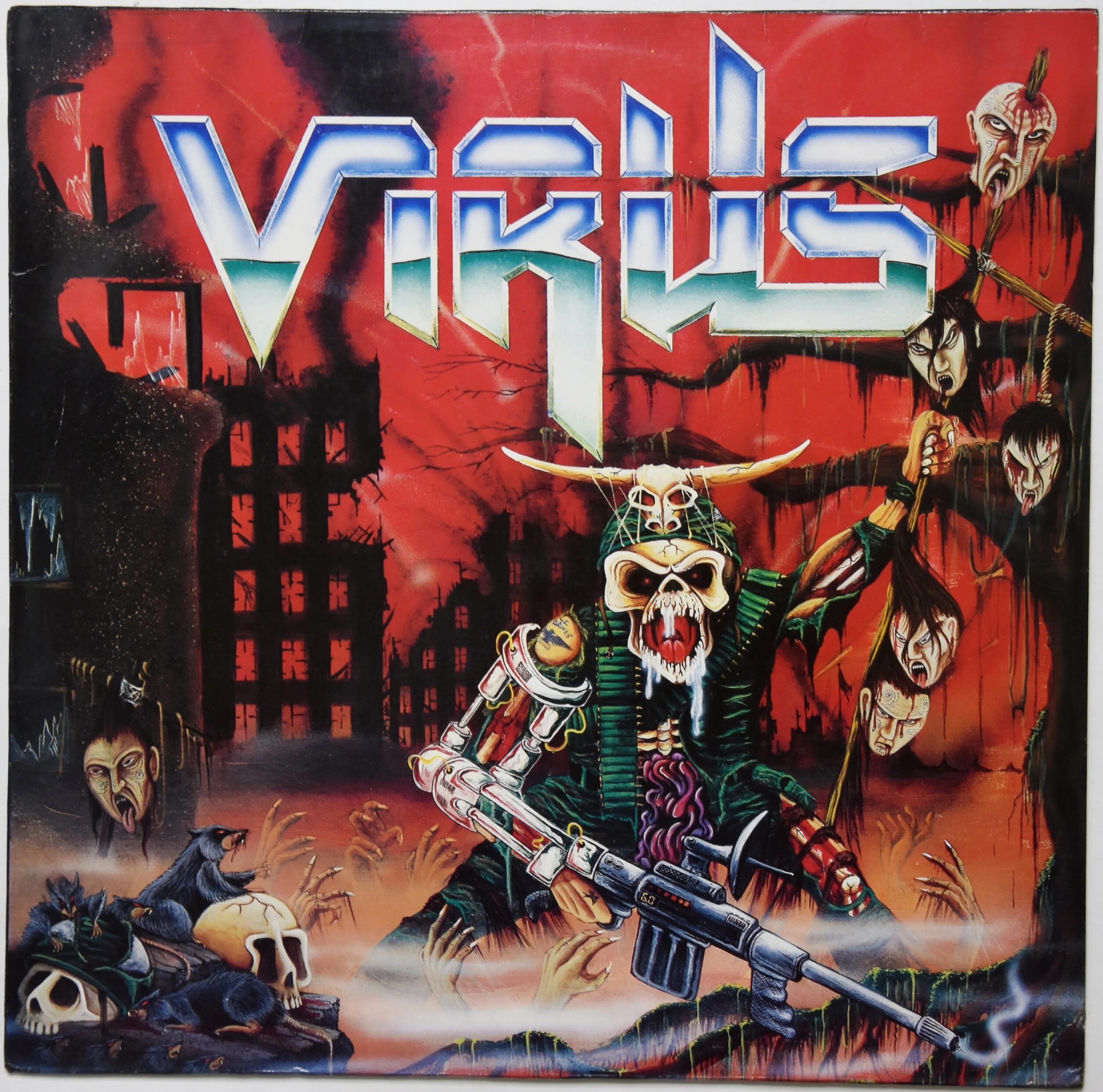 Dead virus. Virus "Force Recon". Thrash Metal 1988. Обложки альбомов. Группа virus Metal.