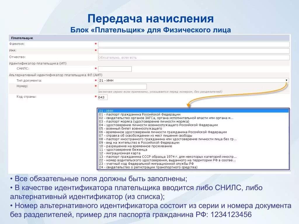 Идентификатор гражданина что это. Альтернативный идентификатор плательщика. Идентификатор физического лица. Идентификатор плательщика физического. Уникальный идентификатор физического лица.
