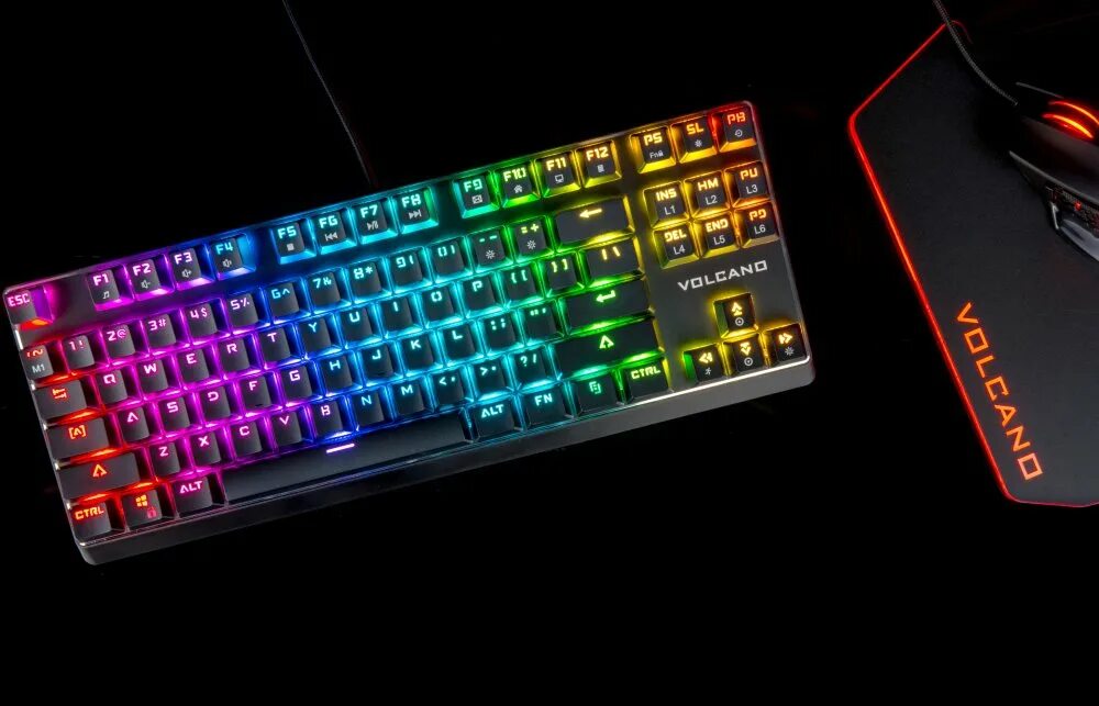 Клавиатура Volcano LANPARTY RGB. Modecom Volcano LANPARTY RGB. Клавиатура мембранная РГБ. Modecom Volcano LANPARTY RGB Keyboard. Клавиатура с подсветкой кнопок