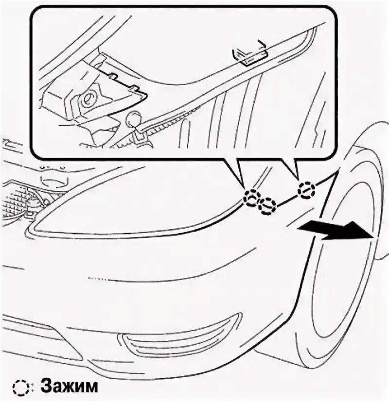 Как снять задний бампер камри 40 Крепёж бампера Toyota Camry (XV40), 2,4 л, 2006 года кузовной ремонт DRIVE2