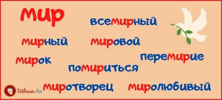 Проект семья слов 3 класс готовый проект