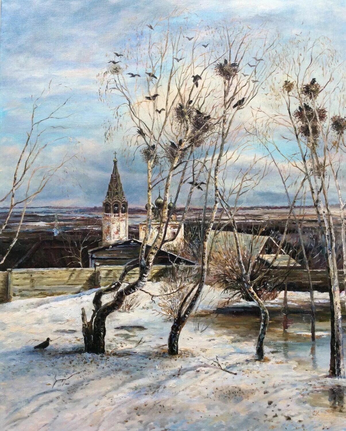 Картина саврасова грачи