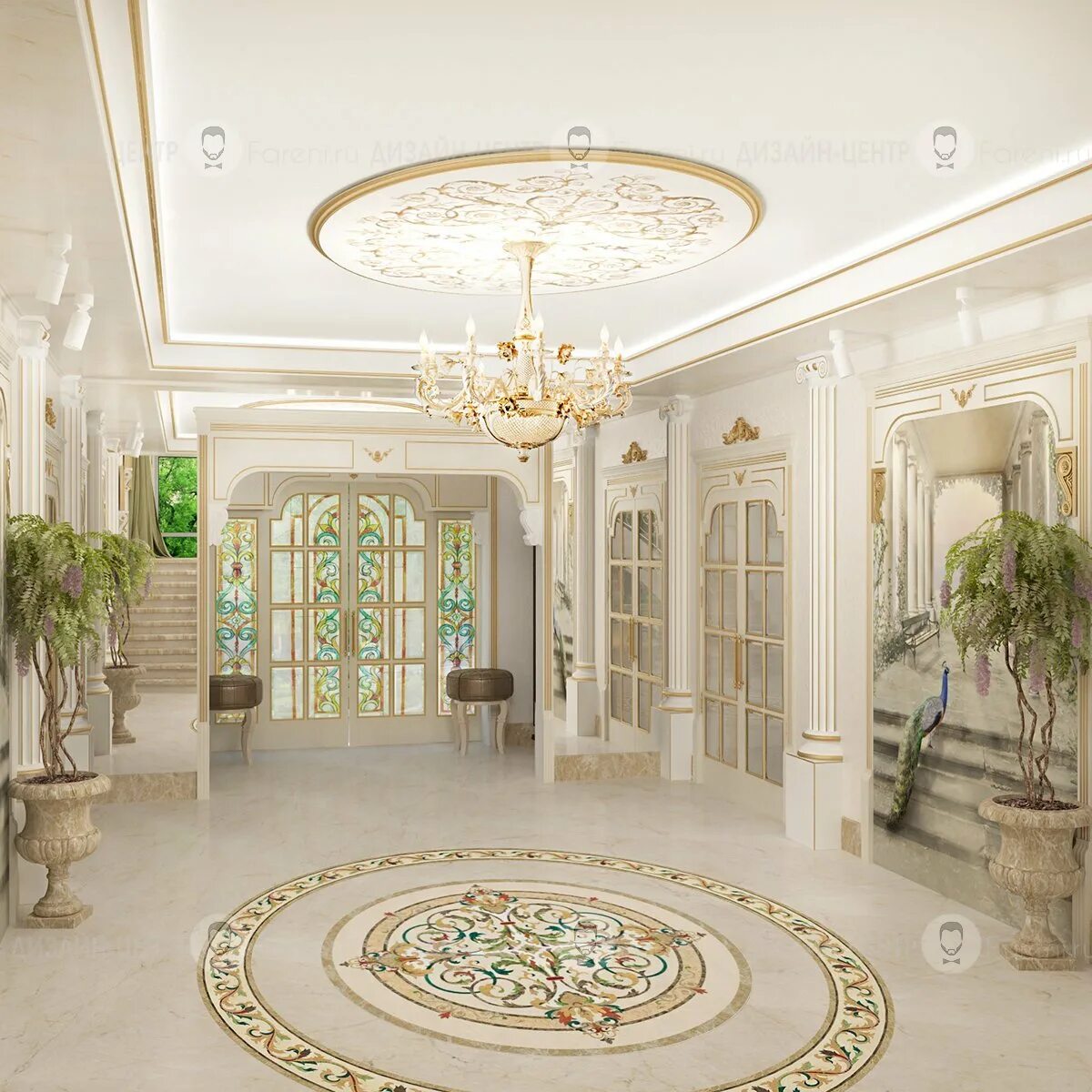 Hall com. Antonovich Design коридор. Холл в доме. Интерьер холла. Фойе в классическом стиле.