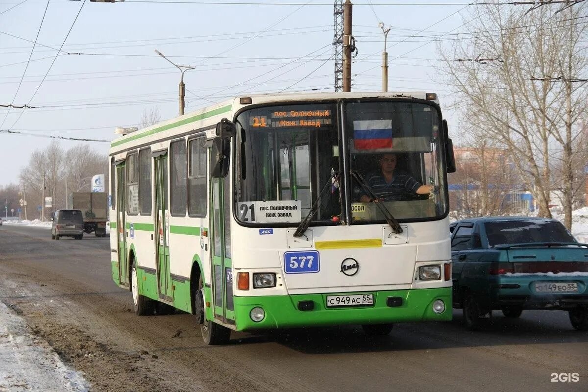 Автобус ЛИАЗ 5256 45 Омск. ЛИАЗ 577. Маршрут 21 Омск. Старый Кировск Омск.