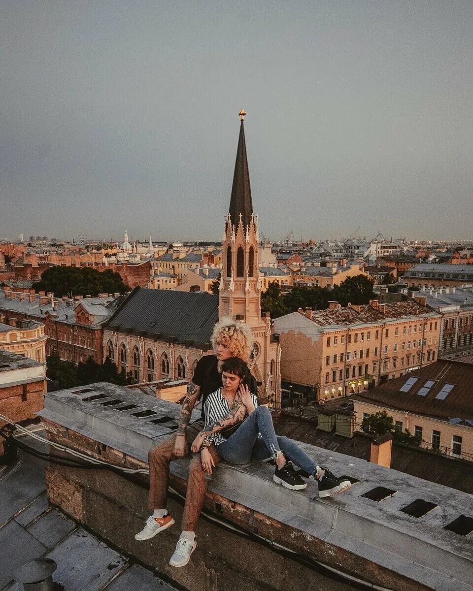 Экскурсия по крышам Питера. Крыши Петербурга. Прогулки по крышам. Фотосессия на крыше Санкт-Петербург. Переезжать ли в питер