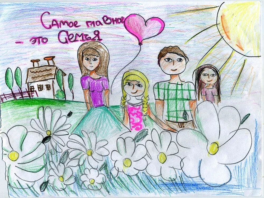 Рисунок моя семья. Рисунок на день семьи. Рисунок на тему моя семья. Рисунок моя семья. Рисование моя семья.