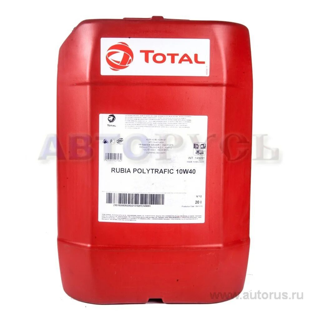 Тотал Рубиа 10w 40 20л. Масло моторное total rubia Polytrafic 10w40. Масло моторное 10w40 total rubia Polytrafic 208l 10261101. Тотал 10w 40 полусинтетика 8900 20л. Масло 10w 40 полусинтетика 20л