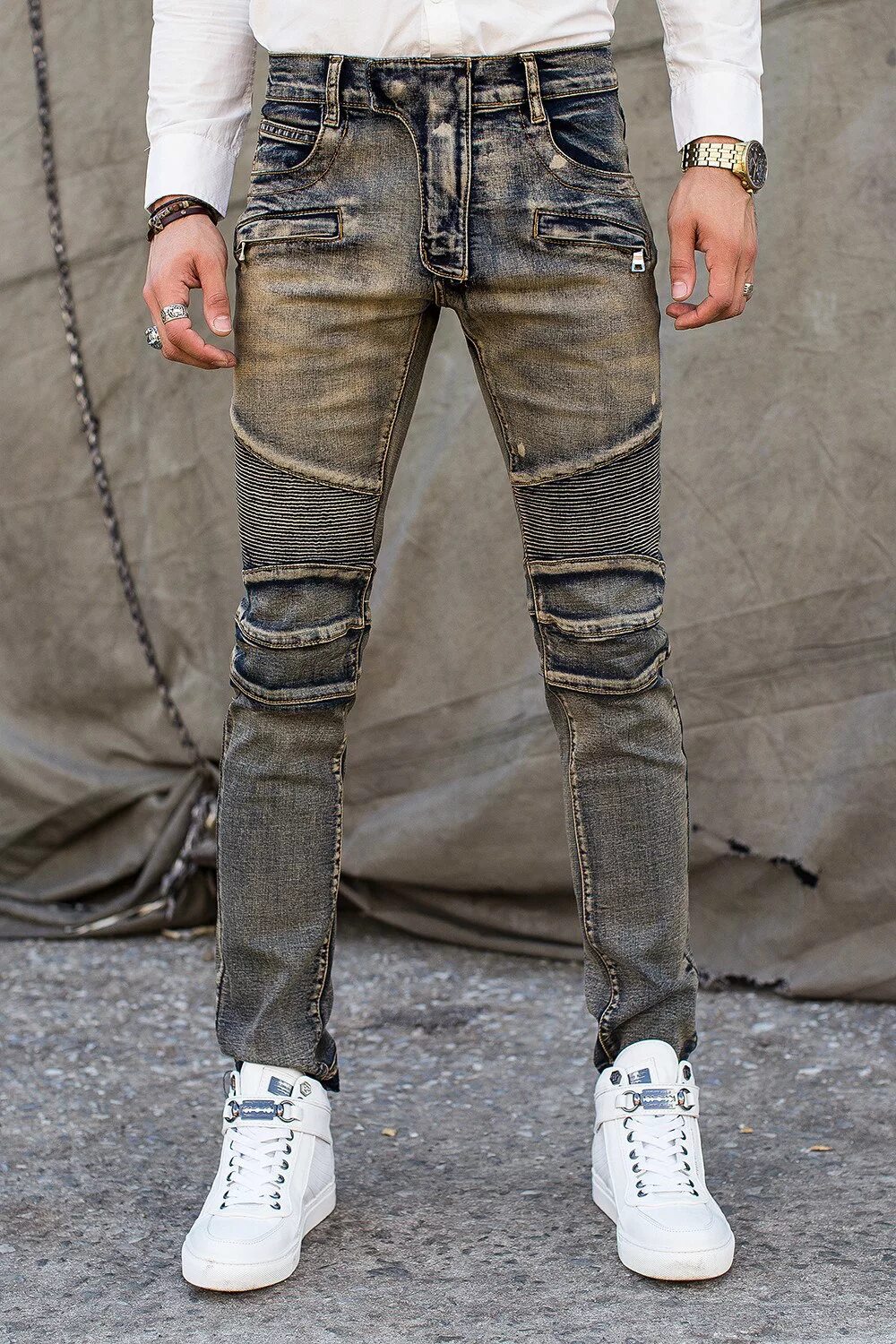 Мужские джинсы с молниями. Креативные мужские джинсы. Biker Jeans мужские. Джинсы мужские креатив. Креативные мужские штаны.