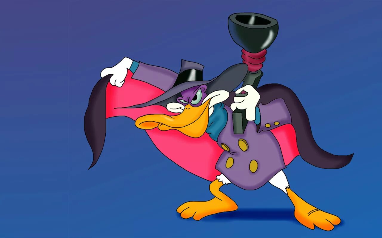 Черный плащ Darkwing Duck. Маска черного плаща