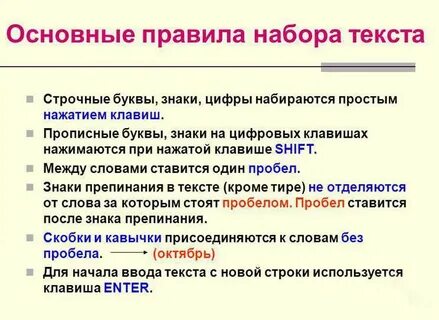 Краткое написание текста