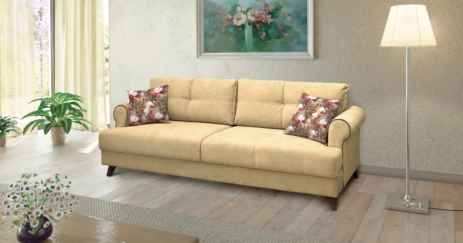 Диван угловой "Виктория 2-1" comfort big 1600 мм (дельфин) Мебель недорого Углов