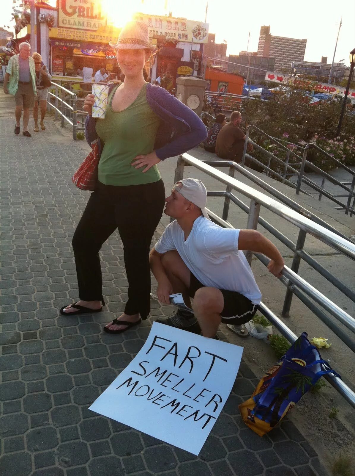 Farting out. Farting out