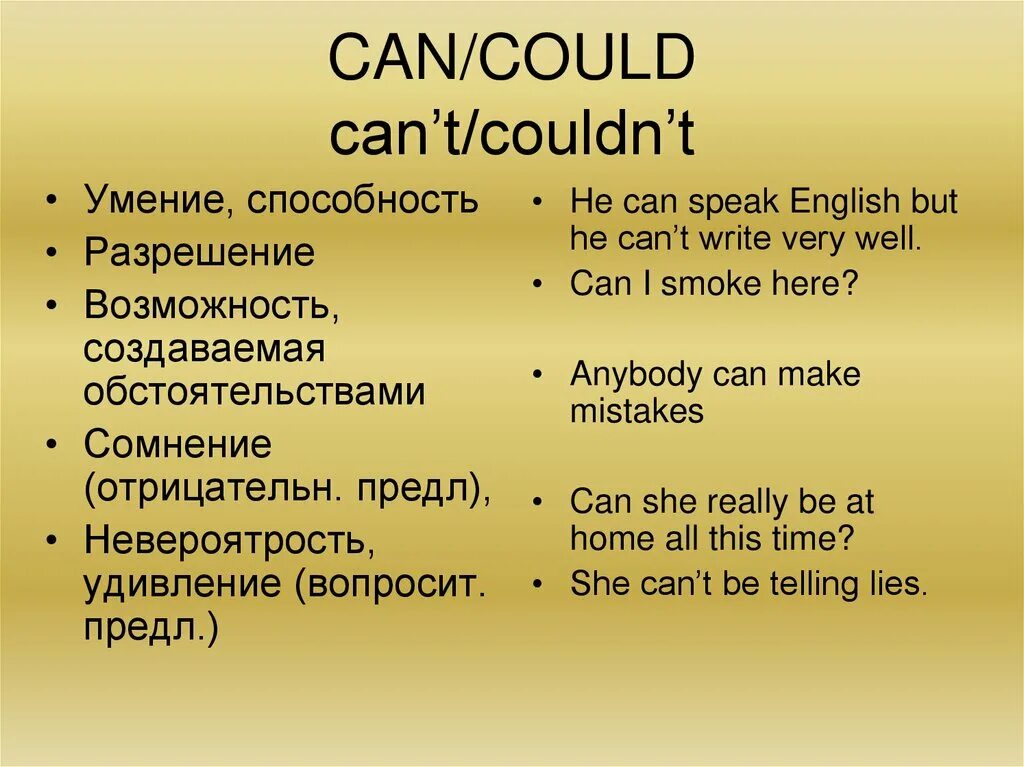 Модальные глаголы в английском языке could. Could употребление. Употребление can could. Модальный глагол can't. Could употребление в английском.