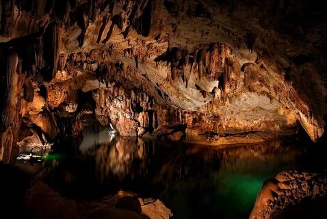 Inside caves