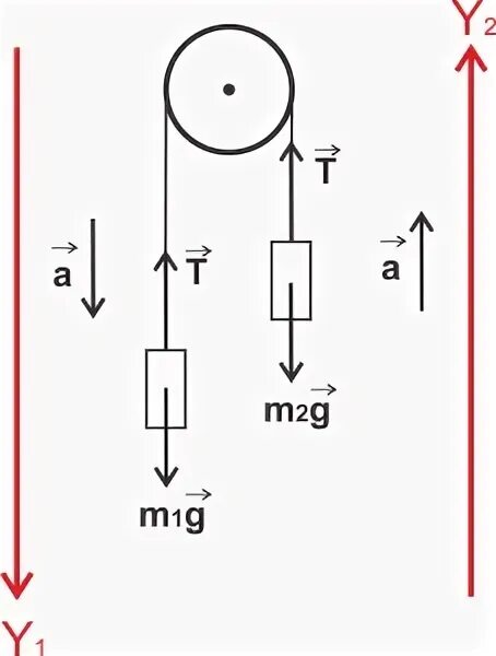 К чашкам весов подвешены две гири фарфоровая. Гибкая нерастяжимая нить. Гибкая нерастяжимая нить реакция. Если нить нерастяжима. Груз поднимают с помощью неподвижного блока радиусом r.