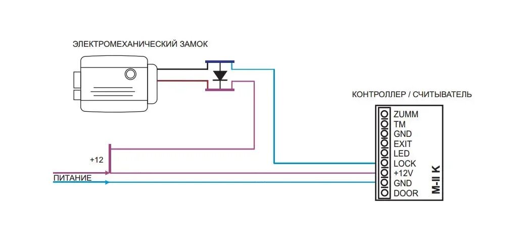 Подключение кнопки электрозамка Как подключить домофон своими руками