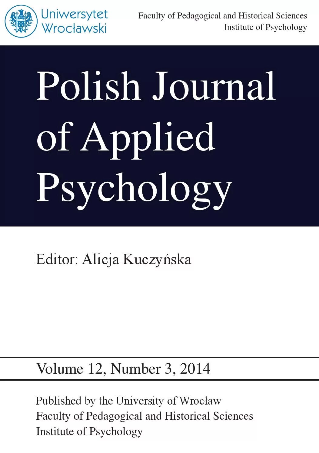 Applied journal. Psychological Bulletin.