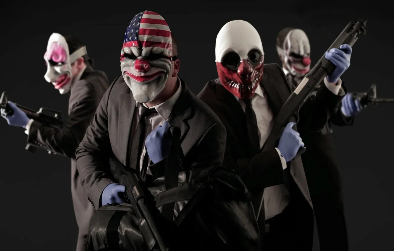 Игра покажи маску. Игра ограбление банка в масках payday 2. грабители пейдей 2 в масках. payday 2 heists. payday ограбление банка.