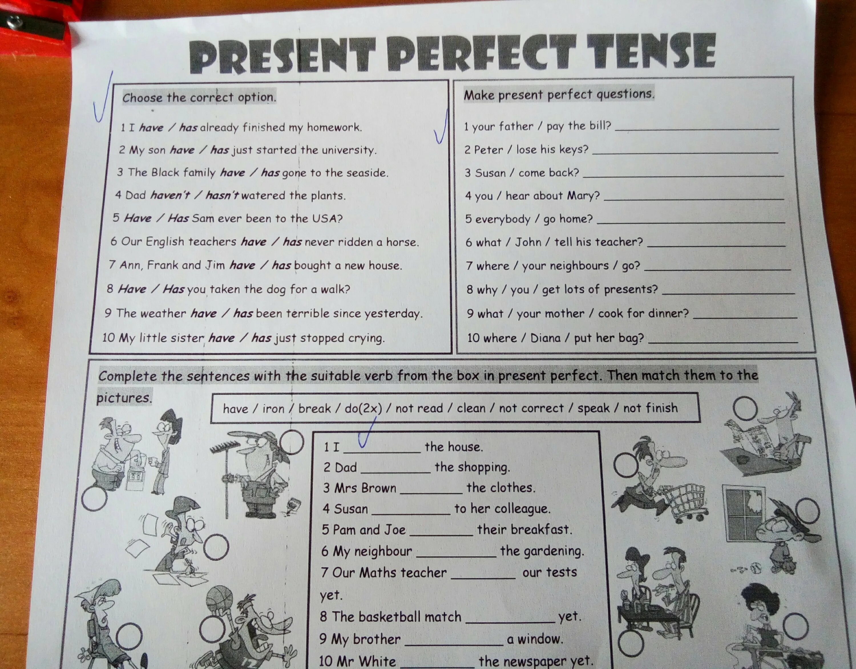 Complete the sentences with the correct option. Present perfect Tense choose the correct option i have has already. The present perfect Tense. Present perfect Test 5 класс. Present perfect sentences.