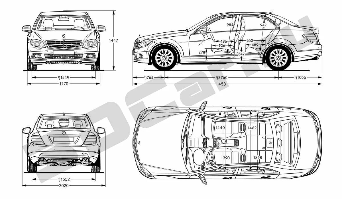 Размер класса c. Габариты Мерседес w205. Габариты Мерседес е200. Мерседес Бенц с180 чертеж. Мерседес с 204 длина кузова.