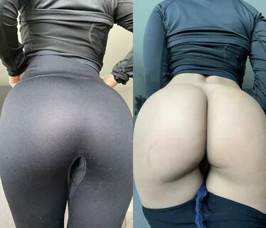 Enger Arsch in Yogahose