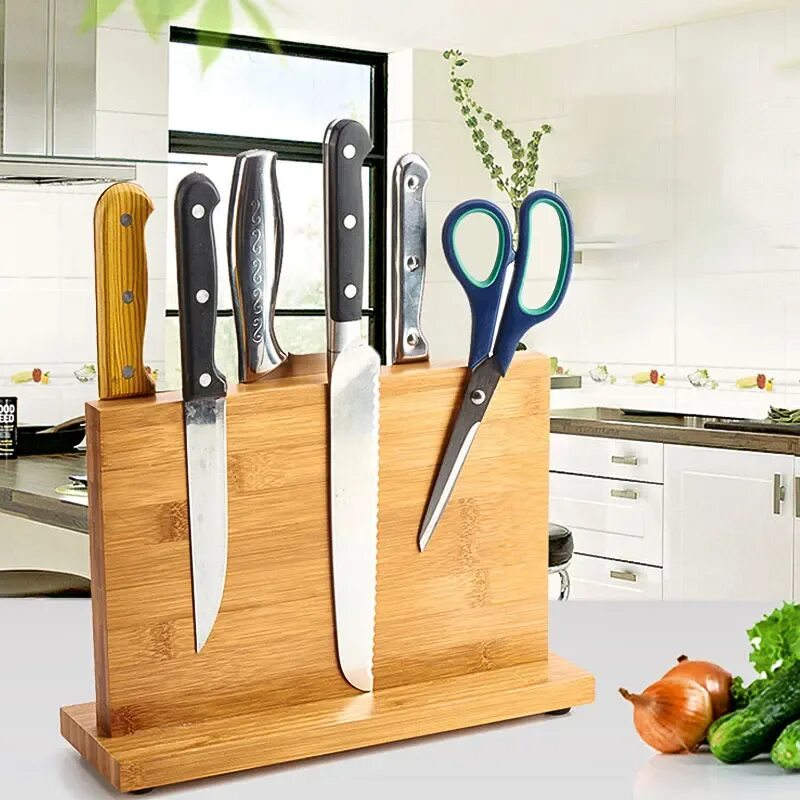 Подставка для ножей на кухню. Magnet bamboo knife holder. подставка для ножей knife holder. подставка для ножей supremo магнитная. держатели для ножей на кухне.