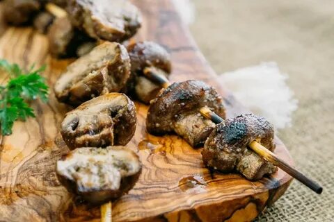 Grilled mushrooms