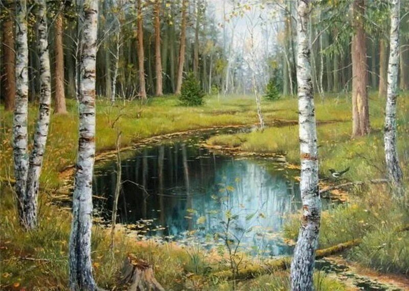 Ой лесная тишь. Ретриты подмосковье. Лесное озеро картинки маслом. Балашиха лес. Тургенев лесная тишь иллюстрация к этому.