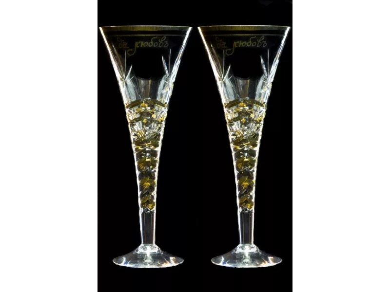 "свадебные". хрустальные фужеры под шампанское. Cristallerie de montbronn франция хрусталь. фужеры для шампанского accademia. набор бокалов для шампанского 190 мл анжела crystalex.