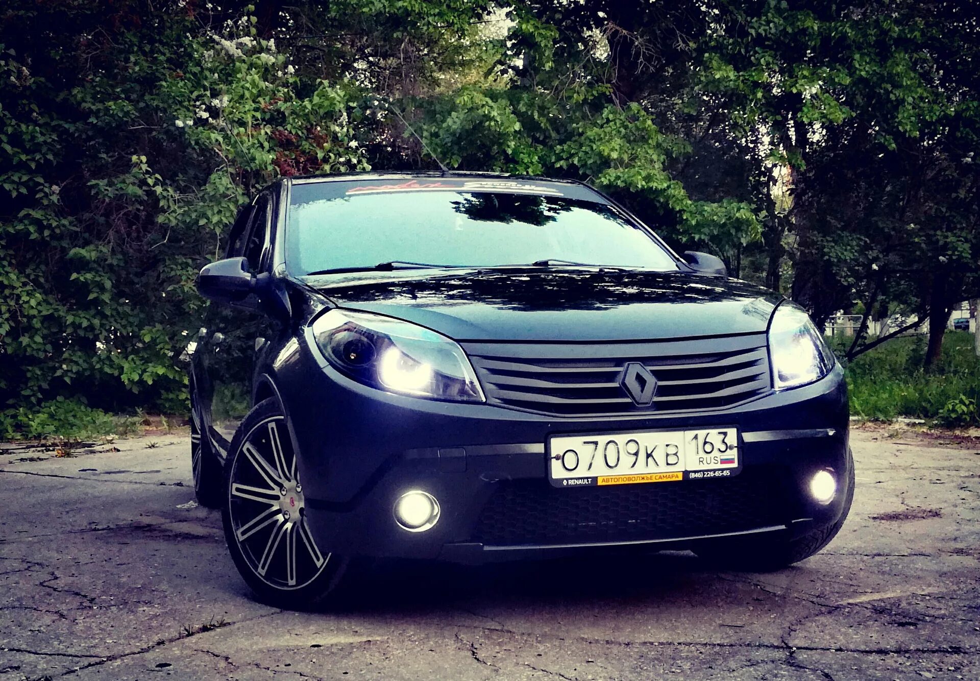 Тюнинг фар - Renault Sandero 1G, 1,6 л, 2011 года тюнинг DRIVE2
