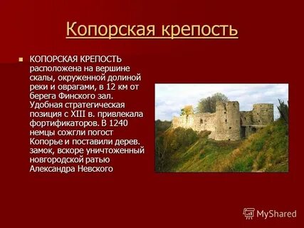 Крепость кратко