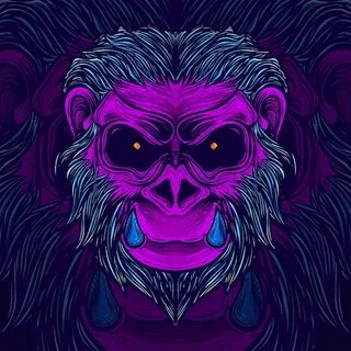 Фиолетовая обезьяна