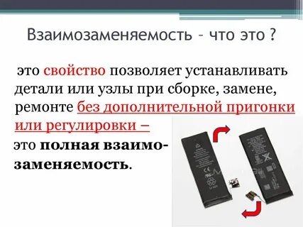 Взаимозаменяемость деталей