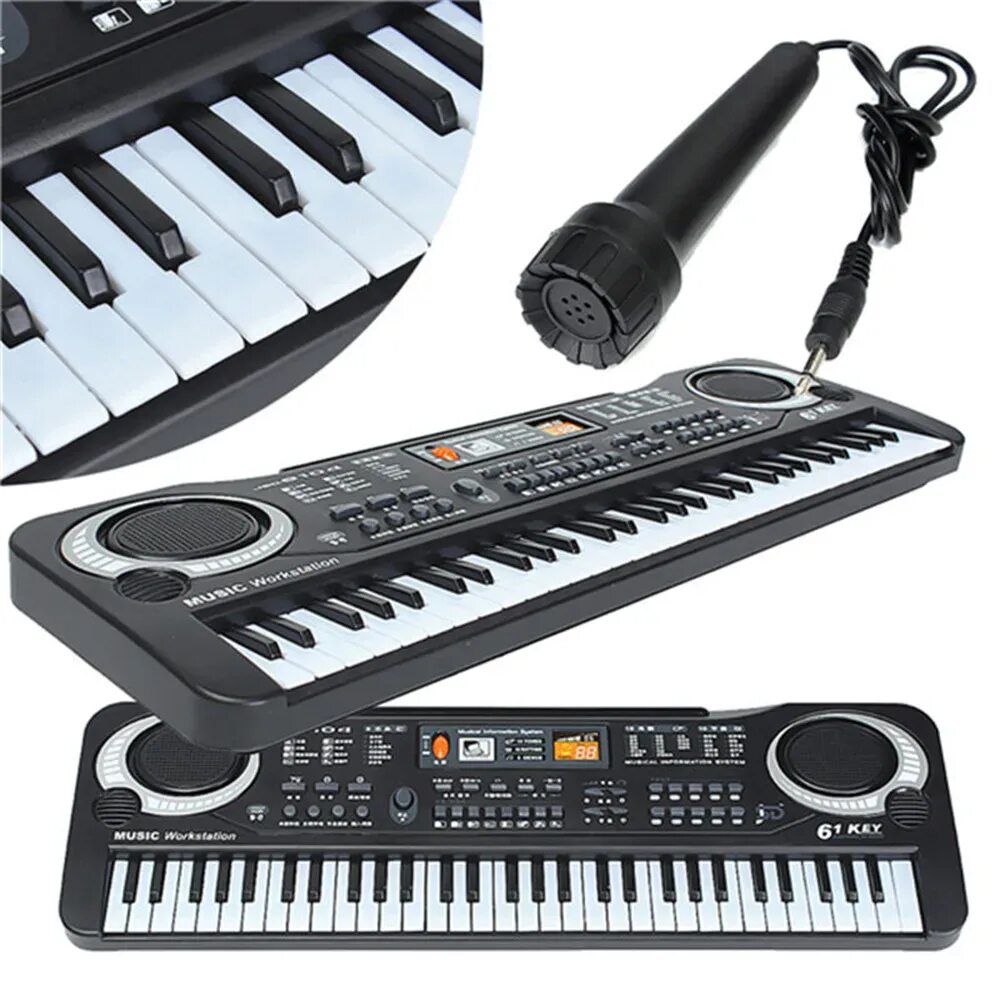 Electronic keyboard 61 key. Electronic keyboard синтезатор. синтезатор electronic keyboard usb 61 блок питания. electronic keyboard синтезатор детский. cинтезатор &quot;музыкальная станция&quot; (54х17 см, 61 клавиша, микрофон).