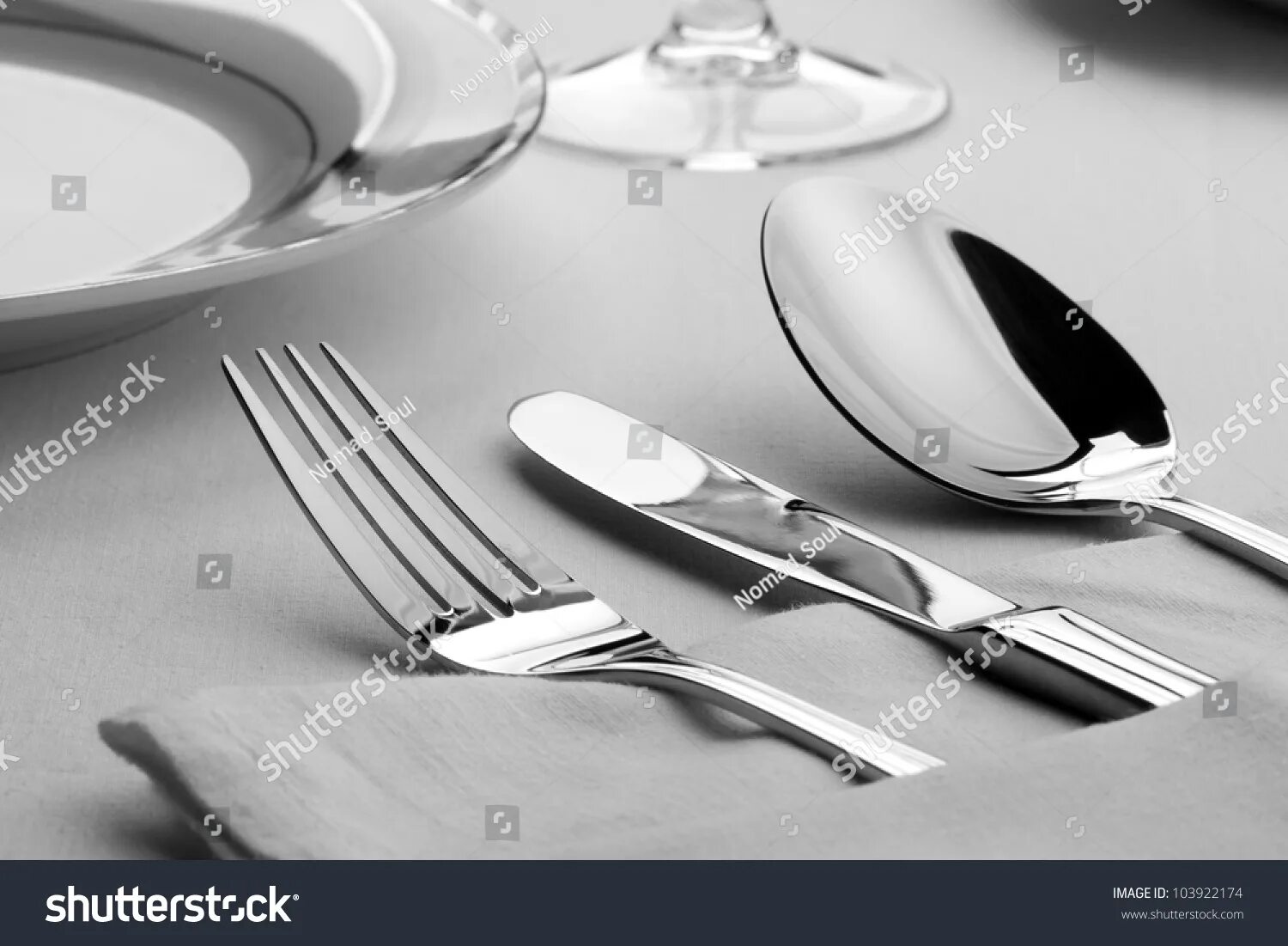 Fork on the table