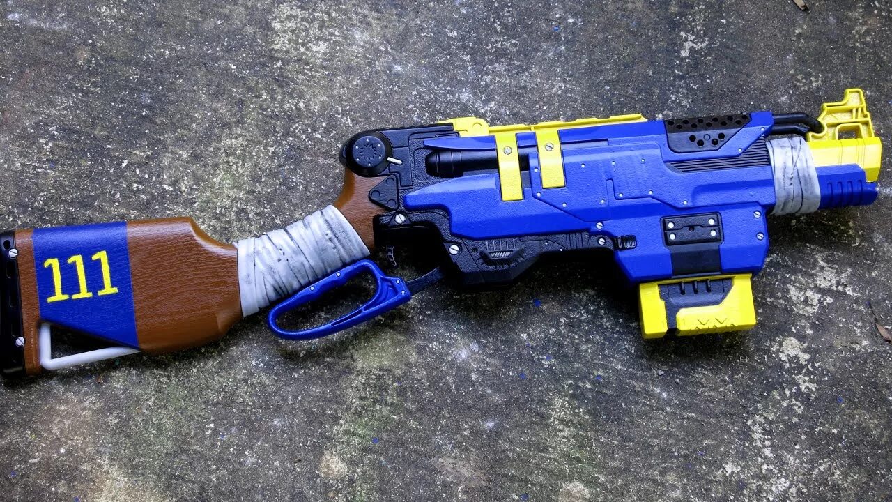 Нерфы 4. НЕРФ фоллаут. Nerf Slingfire Custom. Нёрф Слингфайр кастом. Nerf Gun Fallout.