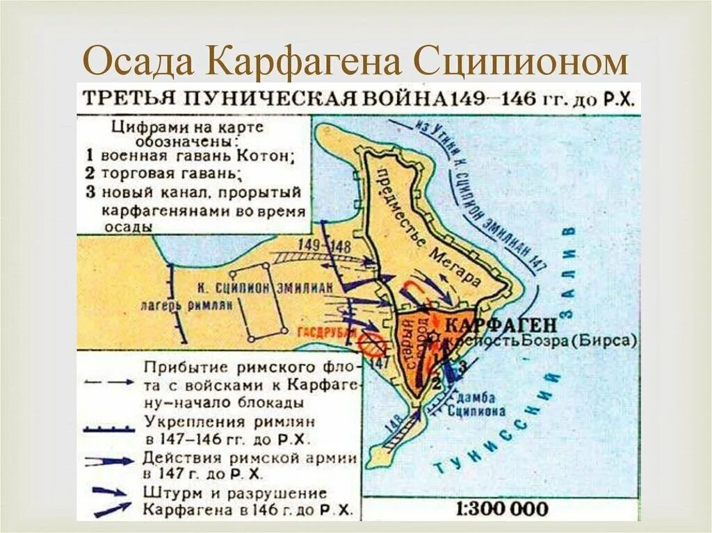 Осада и штурм Карфагена. Первая Пунические войны карта Карфаген. Третьей Пунической войне (149-146гг. До н.э.. Карфаген был разрушен римлянами