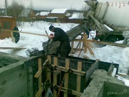 Заливка зимой