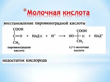 Получение молочной