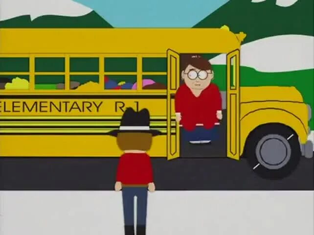 I get on the bus