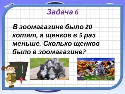 Задача в зоомагазине