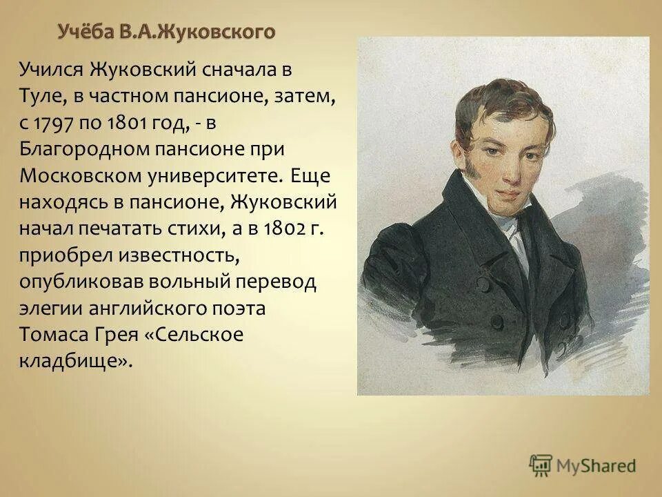 Краткое содержание жуковского