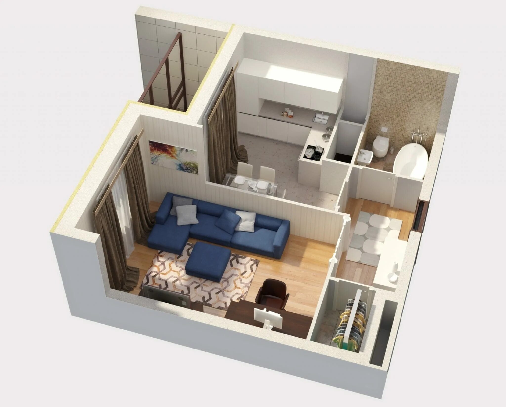 ремонт квартиры 37 метров - Поиск в Google House floor design, Small house desig