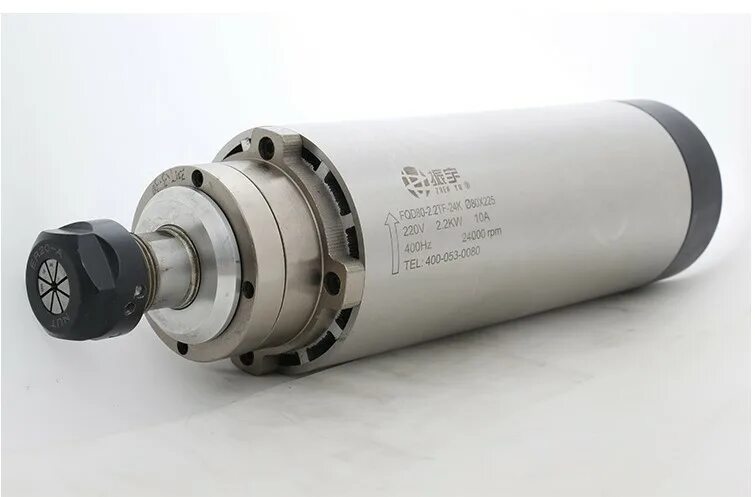 шпиндель 2. 5 квт с воздушным охлаждением. 2 квт с водяным охлаждением. шпиндель er20. 2 квт с водяным охлаждением.