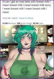 Starbucks breast milk hentai.