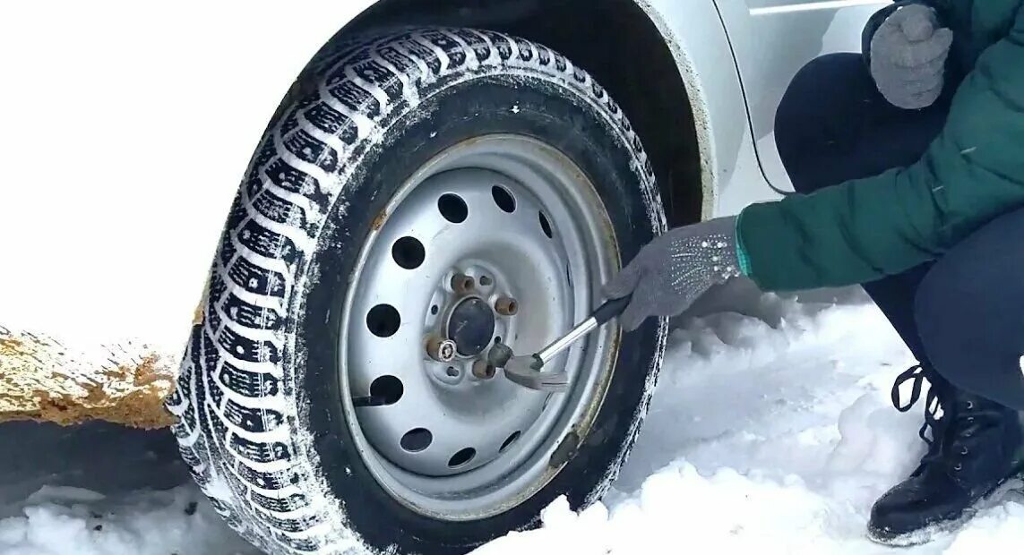 Зимой задние колеса некоторых