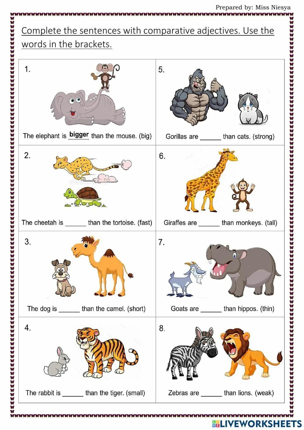 Compare animals. Comparatives animals. Comparisons Worksheets 6 класс. Comparatives Worksheets. Animals Comparison Worksheet.